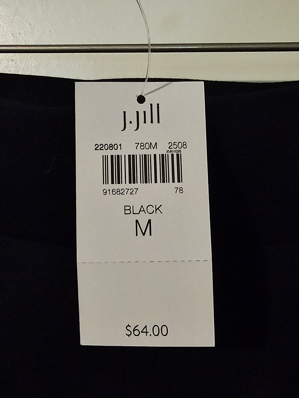 J. Jill Pure Jill Black Pull-On Crops - Picture 3 of 5